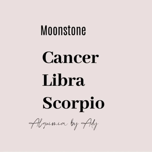 Peach Moonstone beaded bracelet Libra/cancer/Scorpio - Picture 7 of 11